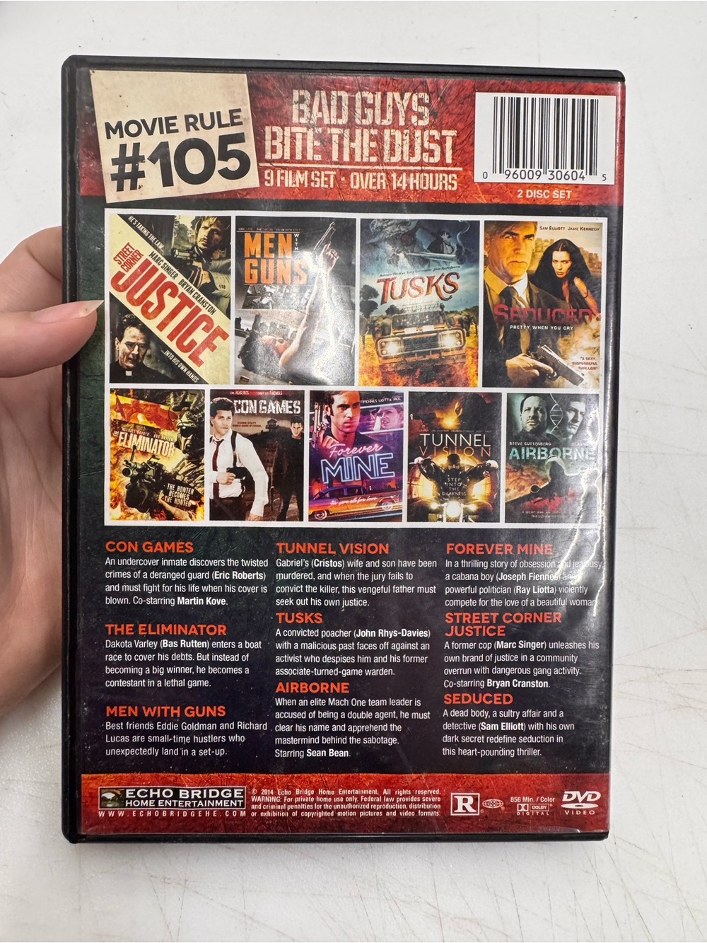 Movie Rule 105 Bad Guys Bite The Dust DVD 2014 9 Film Set Action Tested - Picture 2 of 4